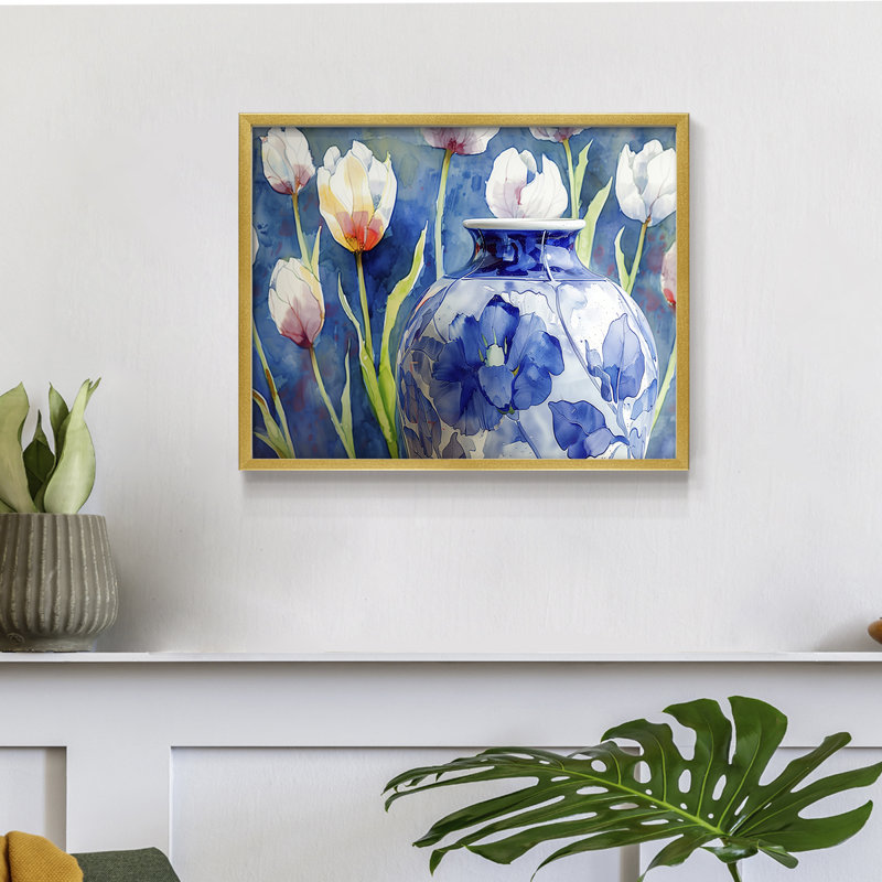 Floral Series-CIX -Framed Print - Restickable