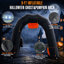 Arche gonflable d'Halloween Sewinfla de 2,4 m avec lumière DEL intégrée, citrouille et fantôme, entrée d'arche gonflable d'Halloween avec souffleur, installation facile, idéale pour la décoration intérieure, extérieure, de jardin et de pelouse.