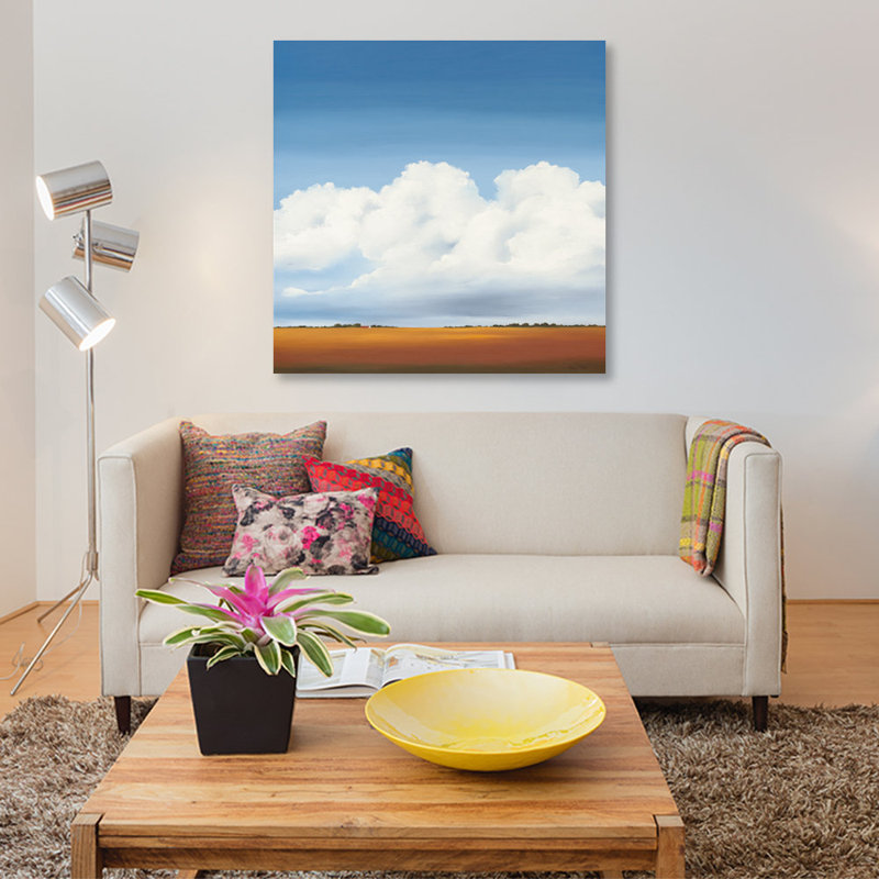 « clouds i », impression sur toile, H 12 po x l 12 po x P 0,75 po, Pas de tapis, Toile tendue
