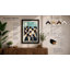Penguin Cityscape Geometric - Framed Print-1465233896-1465233899