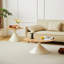 TABLE RONDE BLANC + BOIS