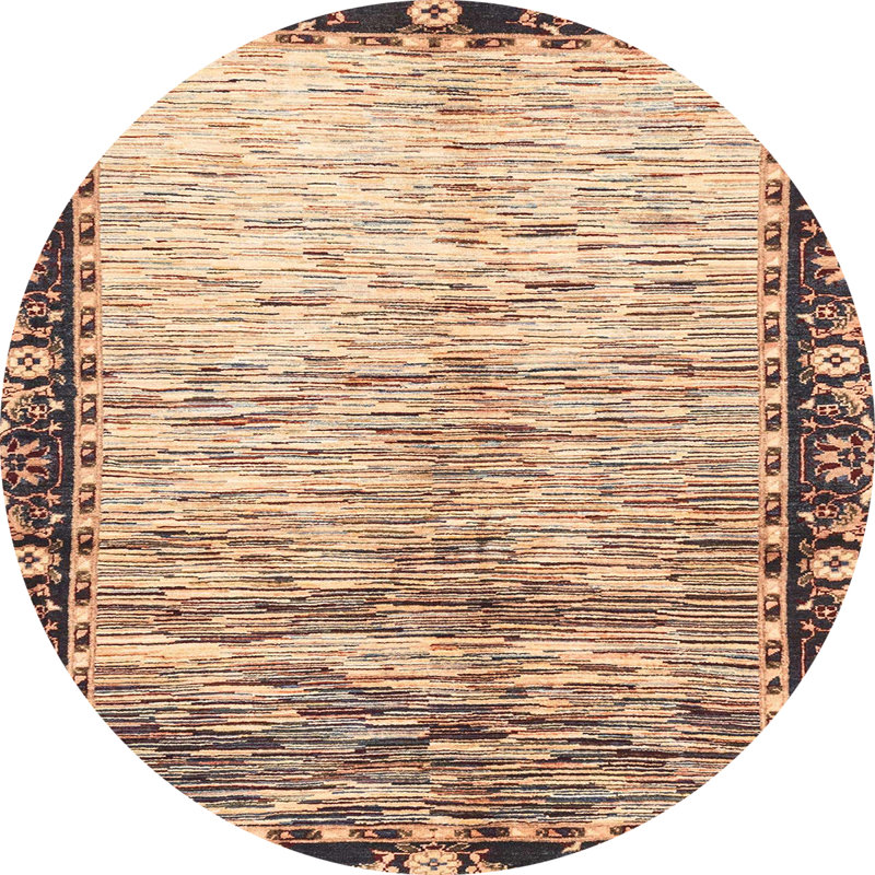 Abstract Indoor Rug, Round 6'