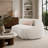 Boucle Sectional Sofa W/3 Pillows