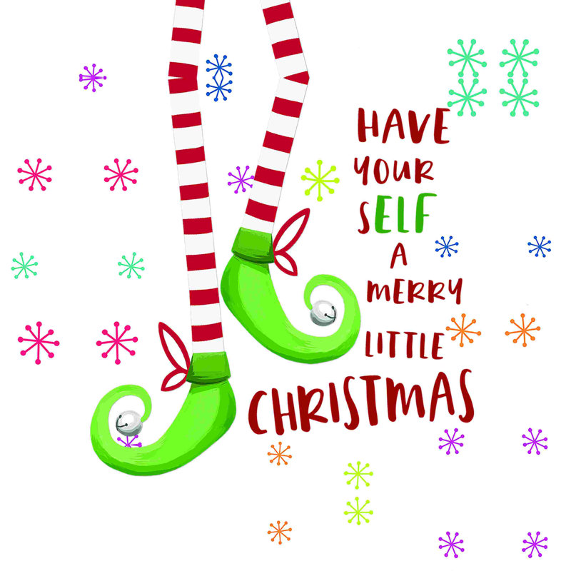 «Have Your Elf», reproduction sur toile tendue, L 12 po x H 12 po