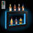 Wall Mounted Wine Bottle Rack in Black-223804656