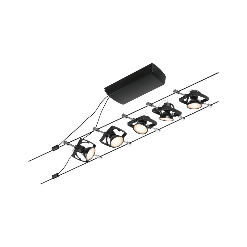 Mac II 1000cm 5 -Light Track Kit, Black Matt