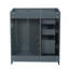 Ensemble de meuble-lavabo autoportant avec cadre en bois massif 30 po, 3 tiroirs et portes à fermeture douce-132274150