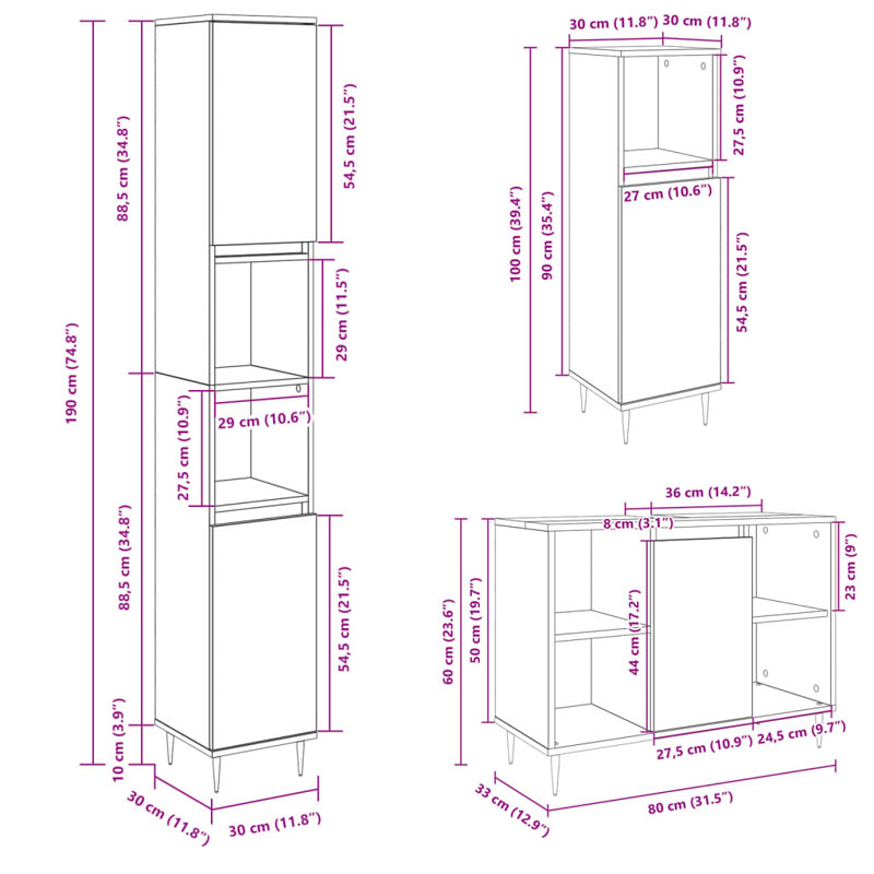Frankston Bathroom Furniture Suite