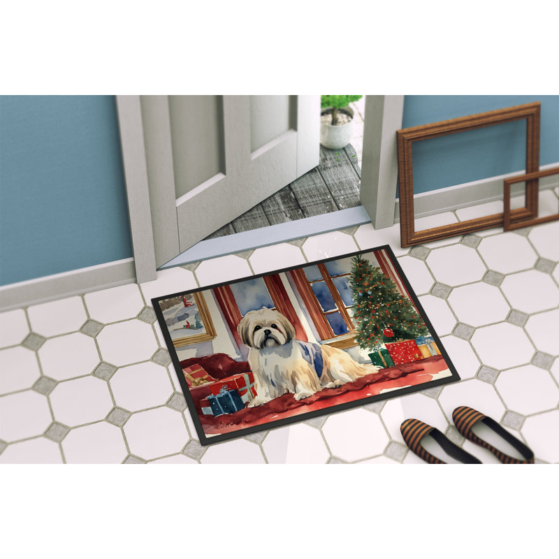 Tapis de porte antidérapant pour l'intérieur Jesscia, L 24 po x L 36 po
