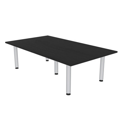 Table de réunion rectangulaire avec pieds de poteau