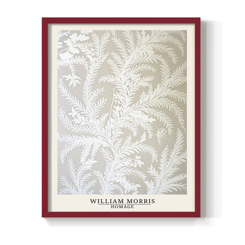 Imprimé encadré en bois massif de la série DMCXL de la série WORMIS MR, 30" H x 24" W, Rouge
