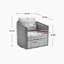 Fauteuil demi-tonneau pivotant de 30,12 po Bartly-768986557