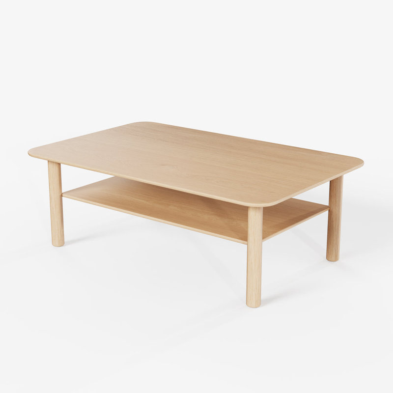 Port Rectangular Coffee Table, Oak