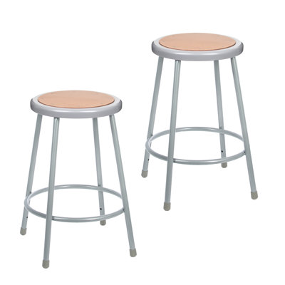 Tabouret de qualité commerciale 24 po Flynn, gris