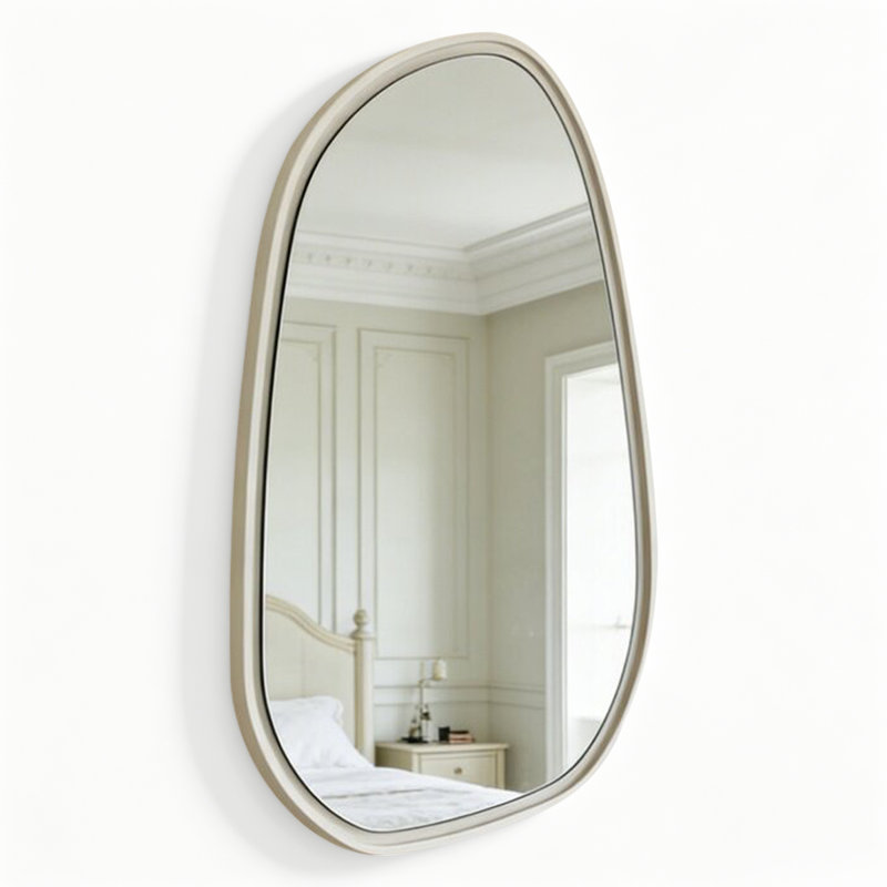 Free Form MDF Wall Mirror, 43.31"H×31.50"L×1.97"W