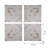 S/4 Distressed Wooden Square Wall Panels