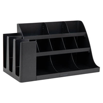 Mind Reader Cup and Condiment Station, Countertop Organizer, Coffee Bar, Kitchen, Stirrers