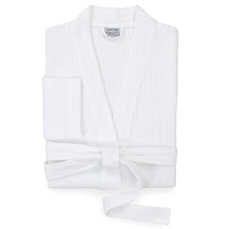 Peignoir 100% coton turc, Blanc