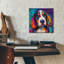  «Woof Basset Hound» par Rich Monet, art mural en verre acrylique, 12 po x 12 po