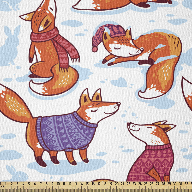 Tissu de renard Ambesonne par The Yard