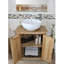 650mm Single Bathroom Vanity with Vessel Ceramic Basin