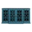 Meuble télé, buffet, armoire de rangement, bleu sarcelle