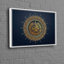 Impression sur toile de coton avec motif de sourate Al Falaq pour l'art mural moderne et la décoration intérieure