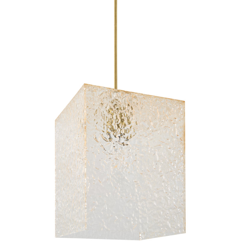 Luminaire suspendu Schwartz, H 70 po x l 7,9 po x P 11 po, Jaune