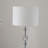 29.5" Tall Metal Table Lamp" Leona" With Chrome Finish And Crystal Accents
