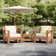 Bogota Teak 2 - Person Patio Conversation Sets with Sunbrella® Cushions