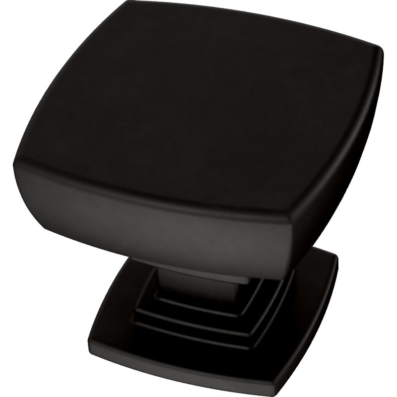 1 1/4" Diameter Round Knob Multipack, Matte Black, 1 1/4" Knob Diameter