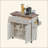Techni Home Deluxe Mobile Kitchen Island Cart With Water Resistant Top, Storage Cabinets With Adjustable Shelves, And Towel & Spice Rack