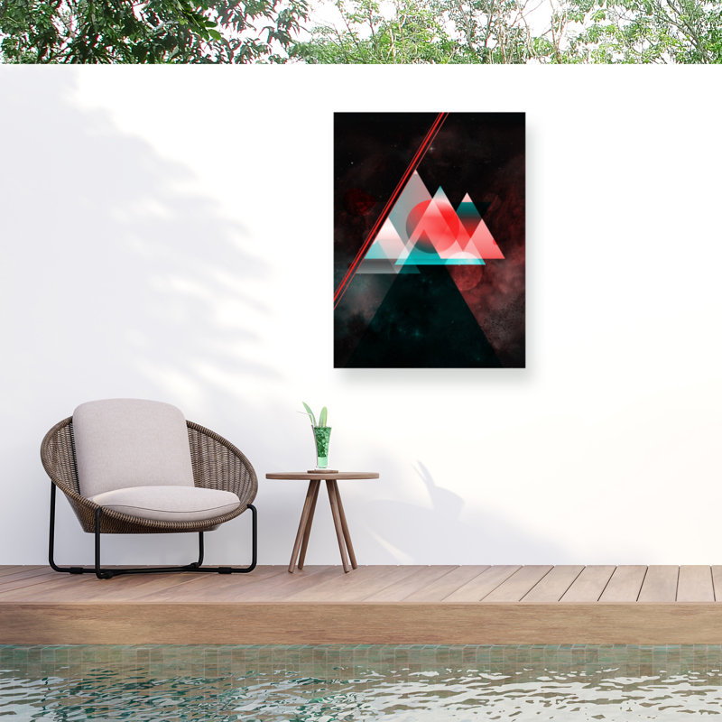 Toile extérieure Barrett Biggers Space Triangles, H 14 po x l 19 po