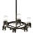 Danielis 12 - Light Dimmable Wagon Wheel Chandelier