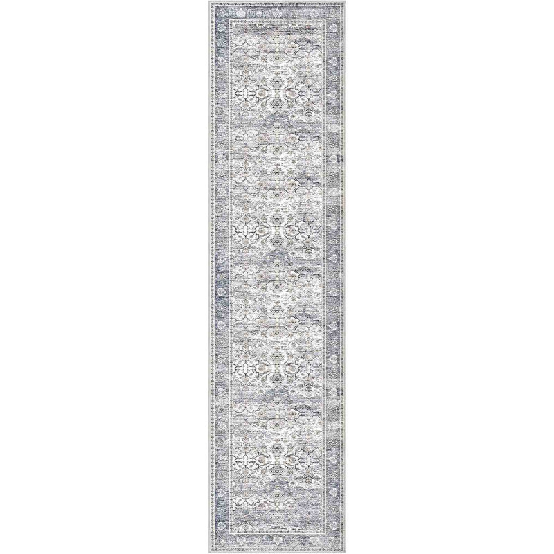 Tapis de cuisine lavables antidérapants, Bleu gris