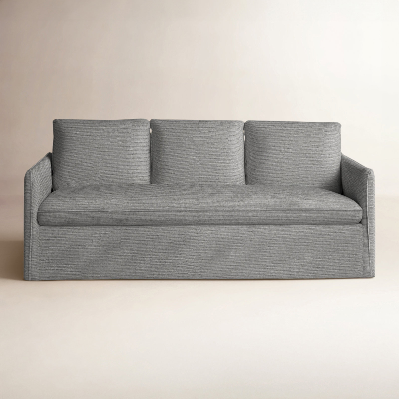 Bellatrix 83'' Sofa, Bayou Light Gray Canvas