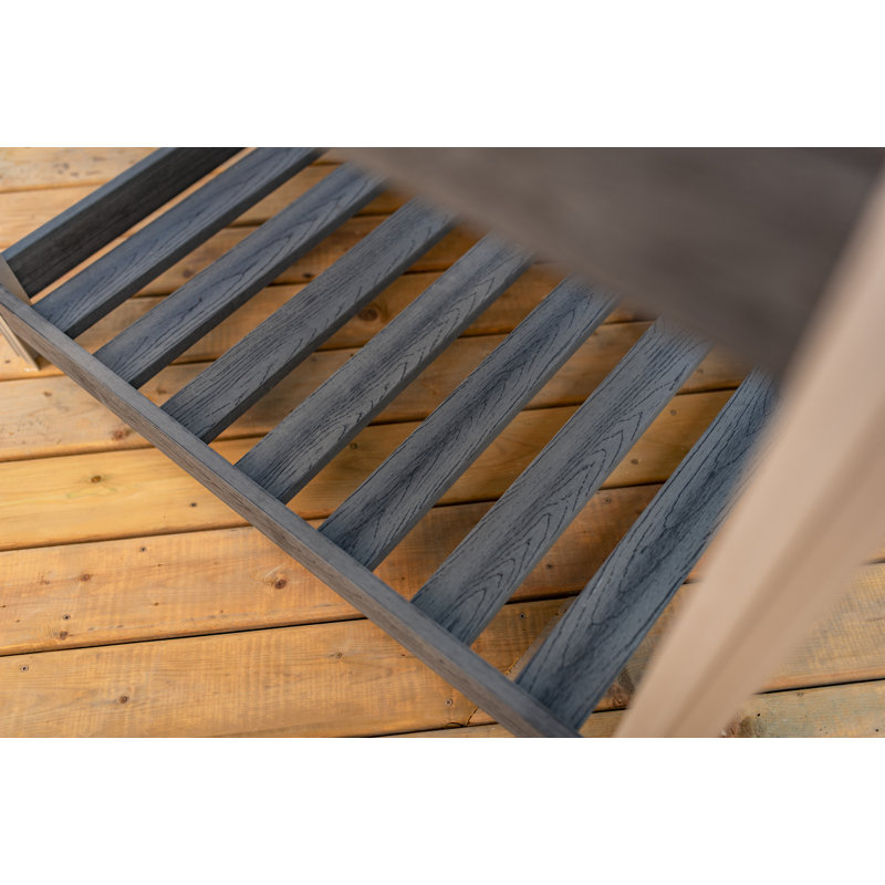 Slate Gray Elevated Vinyl Herb Garden Planter