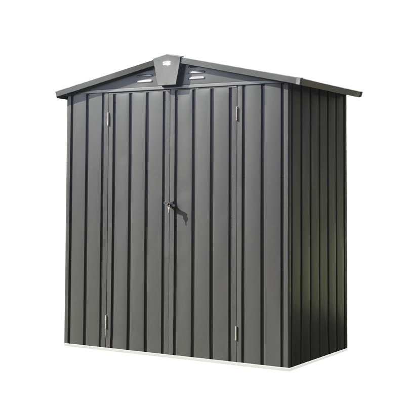 Outdoor Storage Shed,Metal Outside Sheds&Outdoor Storage Galvanized Steel,Tool Shed With Lockable Double Door For Patio,Backyard,Garden,Lawn