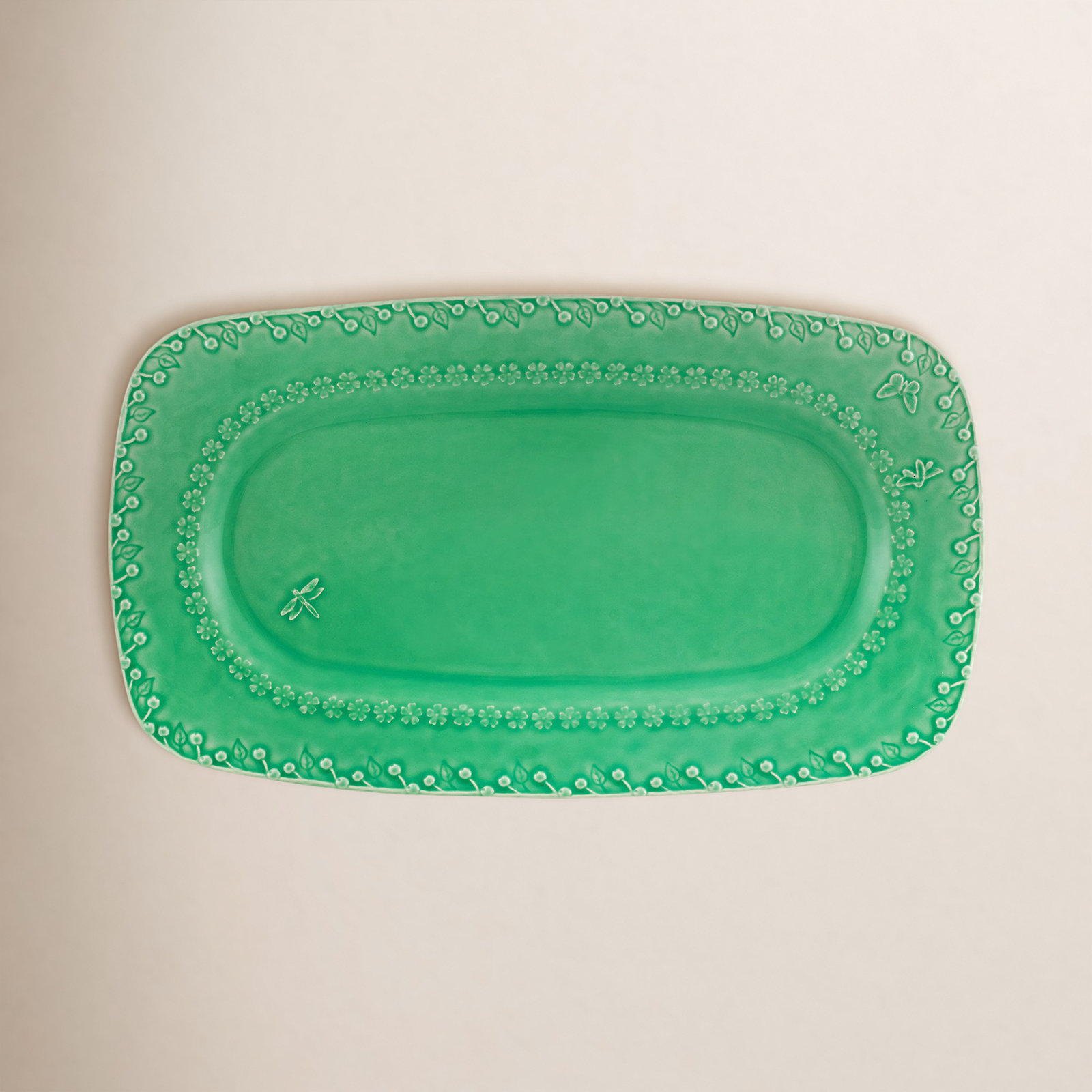 Flora Platter, Green