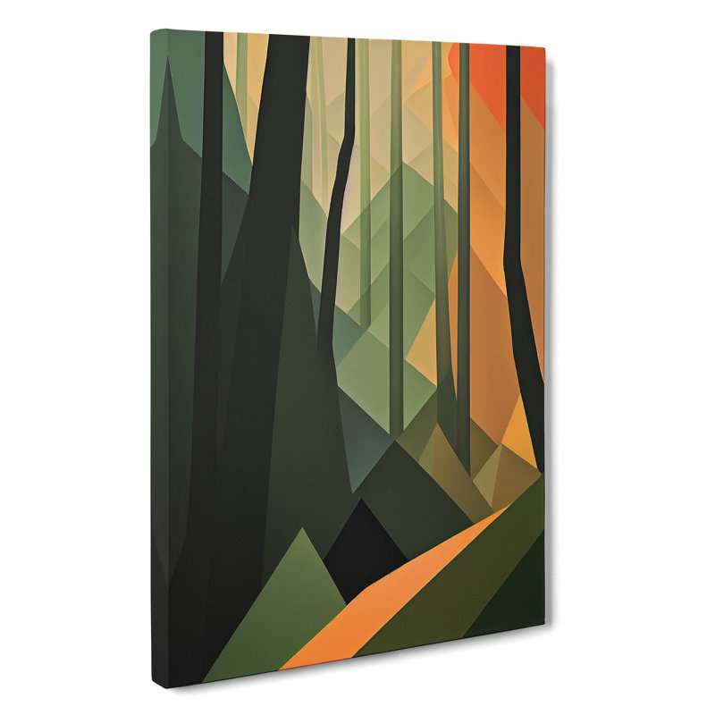 Artistic Forest No.1 Abstract - Wrapped Canvas, 76cm H x 50cm W x 3cm D