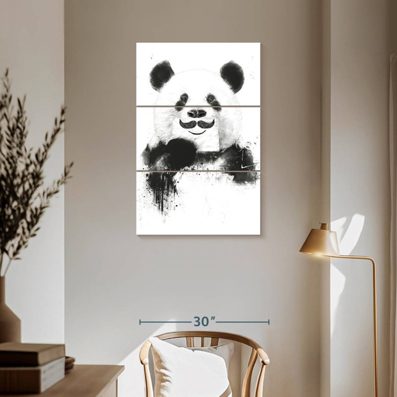 Brampt Funny Panda, 57" H x 36" W