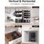 Organisateur de casseroles et de poêles: support sous l'armoire, organisateurs d'armoires de cuisine à 8 niveaux et rangement, supports à casseroles réglables légers, organisateurs de casseroles à l'intérieur de l'armoire avec 3 méthodes de bricol