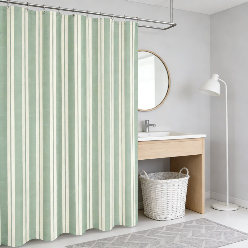 Ensemble de rideau de douche Classic Classic, Vert