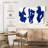 Avery Abstract Navy Blue Streaks-107863521