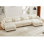 Canapé modulaire en U, canapé en nuage avec repose-pieds mobile, canapé confortable