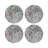 Giraffe Vegan Leather Round Pebble Placemat-118302020