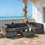 7-Piece Outdoor Wicker Sofa Set-949663567-949663552