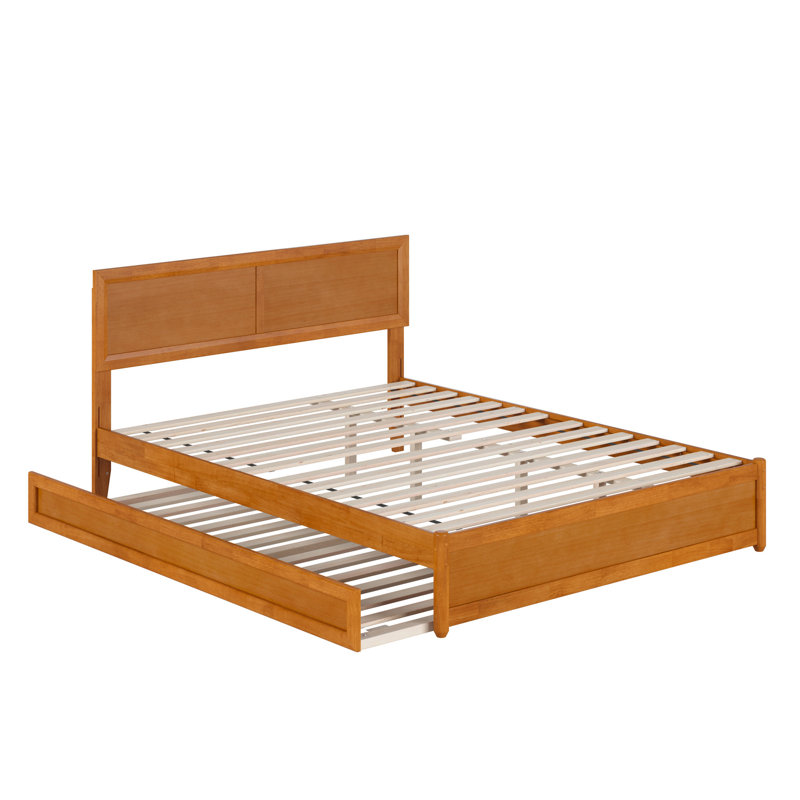 Lit plateforme Astley, Grand, Caramel clair