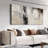 Large Neutral Abstract Wall Art (Beige, Gallery Wrap, 40" X 20"), Modern Abstract Artwork Pictures Wall Decor Retro Painting Rustic Canvas Prints For Living Room Office Decoration-1879842831