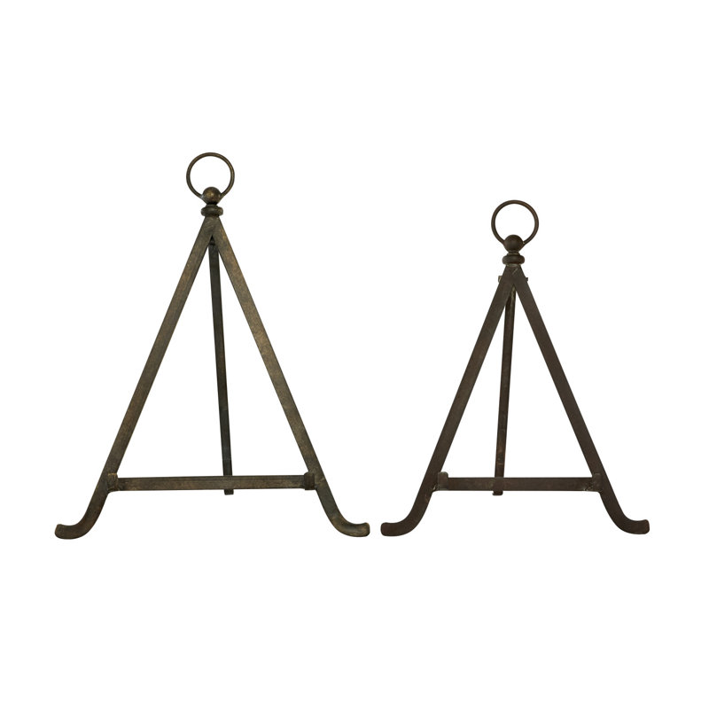 Charloette Metal Display Bronze Easel with Foldable Stand